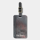 Achtergrond van hout van mahogany bagagelabel (Voorkant verticaal)