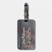 Achtergrond van hout van mahogany bagagelabel (Achterkant verticaal)