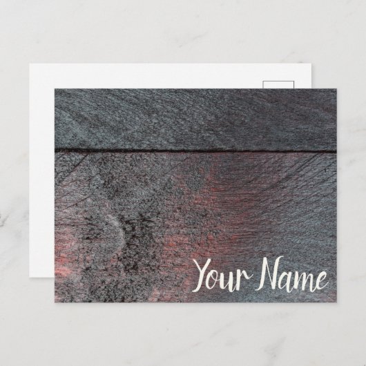 Achtergrond van hout van mahogany feestdagenkaart (Voorkant / Achterkant)