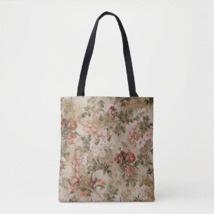 achtergrond van kleurrijke bloemen, waterverf Illu Tote Bag