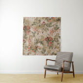 achtergrond van kleurrijke bloemen, waterverf Illu Wandkleed (In situ)