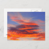 Achtergrond van kleurrijke lucht. briefkaart (Voorkant / Achterkant)