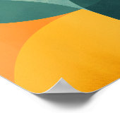 Achtergrond van kleurrijke transparante cirkels poster (Hoek)