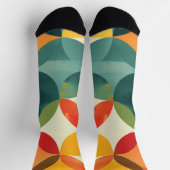 Achtergrond van kleurrijke transparante cirkels sokken (Top)