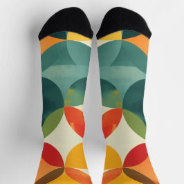 Achtergrond van kleurrijke transparante cirkels sokken