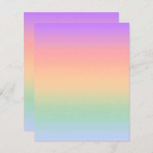 Achtergrond van kleurverloop regenboog (Voorkant / Achterkant)