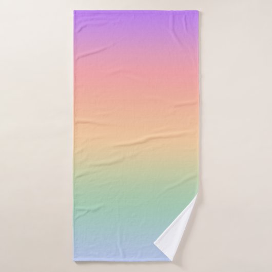 Achtergrond van kleurverloop regenboog badhanddoek (Badhanddoek)