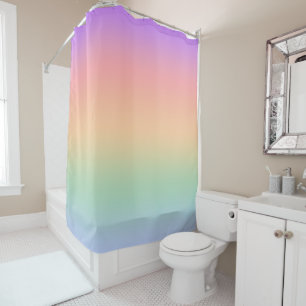 Achtergrond van kleurverloop regenboog douchegordijn