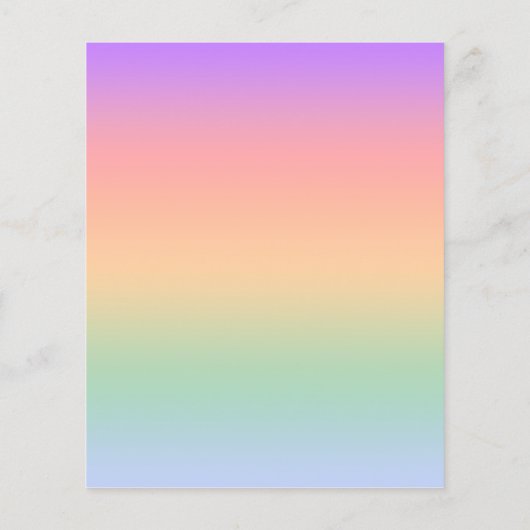 Achtergrond van kleurverloop regenboog flyer (Achterkant)