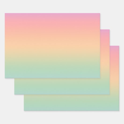 Achtergrond van kleurverloop regenboog inpakpapier vel (Set)