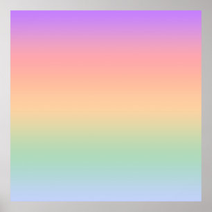 Achtergrond van kleurverloop regenboog poster