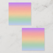 Achtergrond van kleurverloop regenboog vierkante visitekaartje (Voorkant / Achterkant)