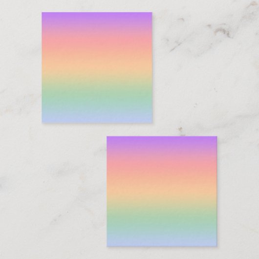 Achtergrond van kleurverloop regenboog vierkante visitekaartje (Voorkant / Achterkant)