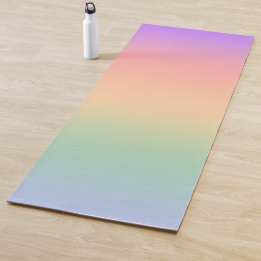 Achtergrond van kleurverloop regenboog yogamat (In situ)