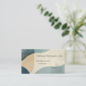 Achtergrond van krommende vormen met texturen visitekaartje (Staand voorkant)