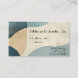 Achtergrond van krommende vormen met texturen visitekaartje