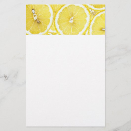 Achtergrond van Lemon Briefpapier (Voorkant)
