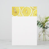 Achtergrond van Lemon Briefpapier (Staand voorkant)