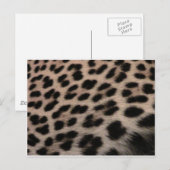 Achtergrond van leopard-afdrukken briefkaart (Voorkant / Achterkant)