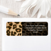 Achtergrond van leopard-afdrukken etiket (Insitu)