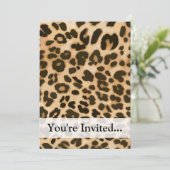 Achtergrond van leopard-afdrukken kaart (Staand voorkant)
