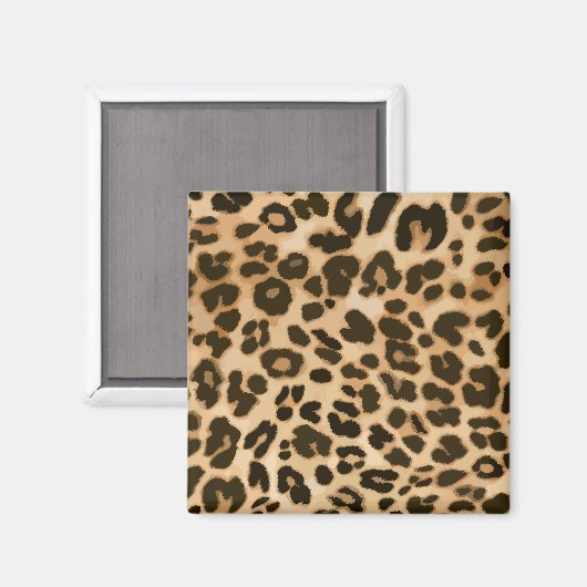 Achtergrond van leopard-afdrukken magneet (Voorkant / Achterkant)