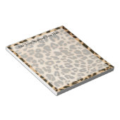 Achtergrond van leopard-afdrukken notitieblok (Schuin)