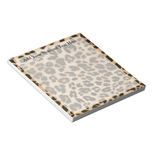 Achtergrond van leopard-afdrukken notitieblok (Schuin)