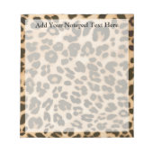 Achtergrond van leopard-afdrukken notitieblok (Voorkant)