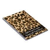 Achtergrond van leopard-afdrukken notitieboek (Rechterzijde)