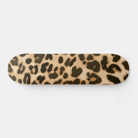 Achtergrond van leopard-afdrukken persoonlijk skateboard (Horizontaal)