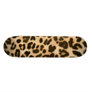 Achtergrond van leopard-afdrukken persoonlijk skateboard