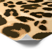 Achtergrond van leopard-afdrukken poster (Hoek)