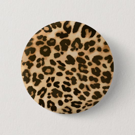 Achtergrond van leopard-afdrukken ronde button 5,7 cm (Voorkant)
