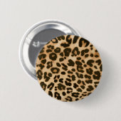 Achtergrond van leopard-afdrukken ronde button 5,7 cm (Voorkant /achterkant)