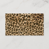 Achtergrond van leopard-afdrukken visitekaartje (Achterkant)