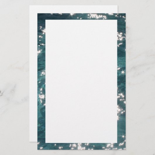 Achtergrond van mousserende pool briefpapier (Voorkant / Achterkant)