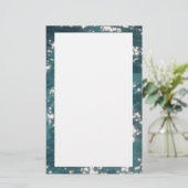 Achtergrond van mousserende pool briefpapier (Staand voorkant)