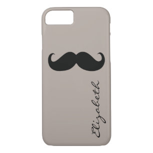 Achtergrond van Mustache Plain Tan Case-Mate iPhone Case