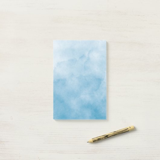 achtergrond van oceaanblauwe waterverf post-it® notes (Op bureau)