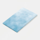 achtergrond van oceaanblauwe waterverf post-it® notes (Schuin)