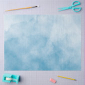 achtergrond van oceaanblauwe waterverf tissuepapier (Craft)