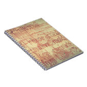 Achtergrond van oud aluminium notitieboek (Rechterzijde)