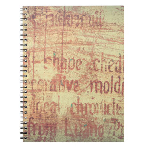 Achtergrond van oud aluminium notitieboek