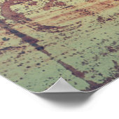 Achtergrond van oud aluminium poster (Hoek)