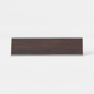 Achtergrond van oud hout bureau naambordje