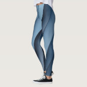 Achtergrond van overlappende vormen in blauw leggings (Links)