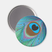 Achtergrond van pacockveren magneet (Voorkant / Achterkant)