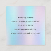 Achtergrond van pasteelgradiënt vierkante visitekaartje (Achterkant)