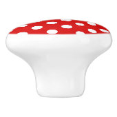 Achtergrond van poolpunt keramische knop (Zijkant)